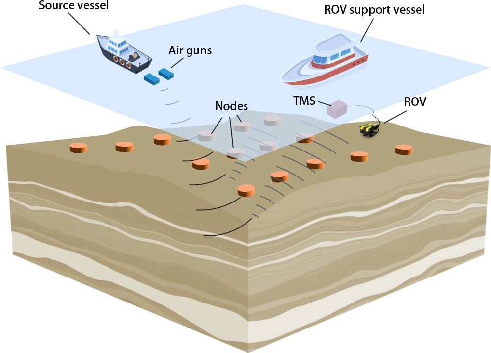 Figure 1: Seismic OBN concept.